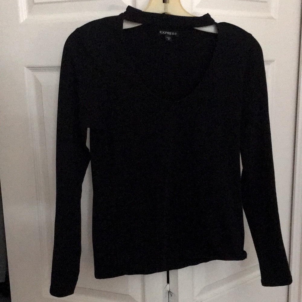 Express, Long Sleeve Choker Top